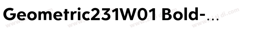 Geometric231W01 Bold字体转换